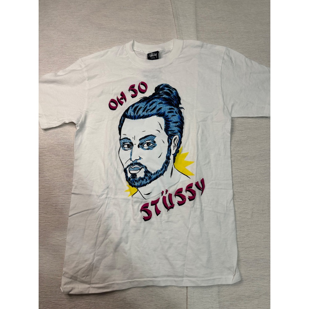 Stussy Oh So Stussy Alex Ross Graphic T-Shirt White Small Weekend At Stussys
